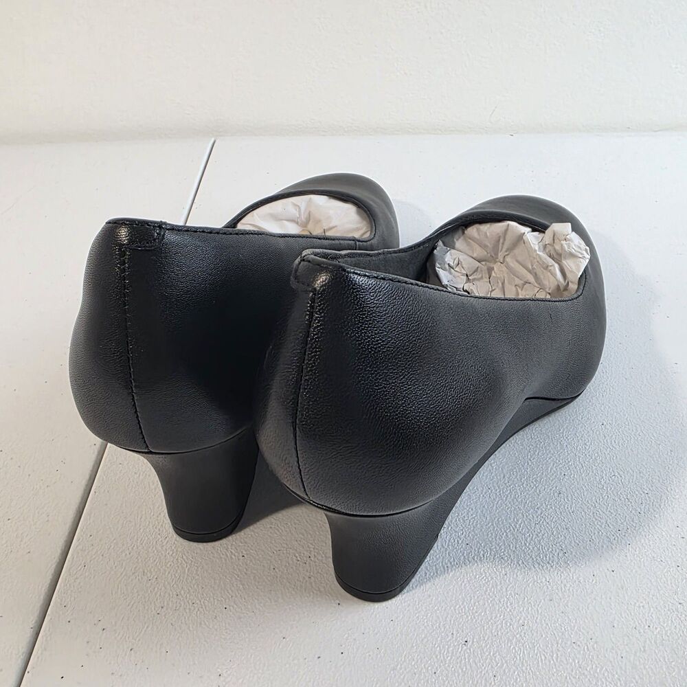 Clarks Originals Womens Olivette Pearl Black Leather 26180043 Size 11M New $100 - Picture 6 of 10